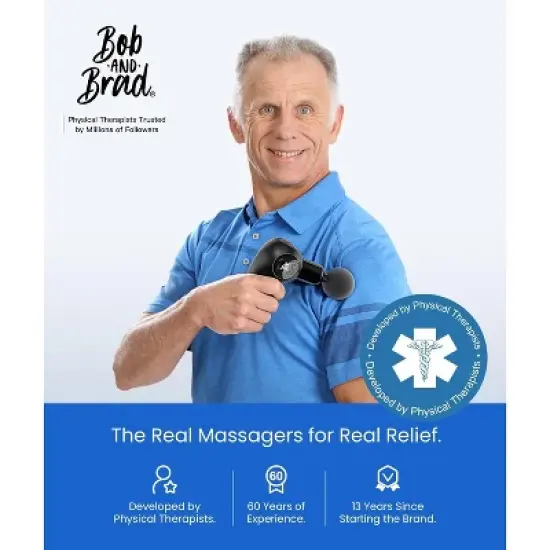 BOB AND BRAD D2 Mini Massage Gun with 6 Adjustable Angles, Deep Tissue Percussion Muscle Massager, Portable Travel Massage Gun with 5 Speeds & 5 Heads image {6}