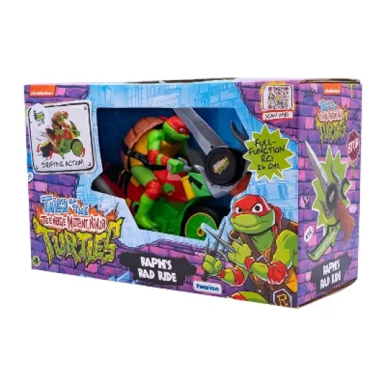 Teenage Mutant Ninja Turtles RC Raph's Rad Ride: Remote Control Motorcycle, Fine Motor Skills Development, Battery-Powered image {7}