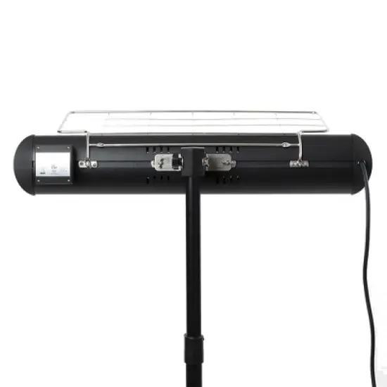 Sengoku HeatMate Weatherproof Outdoor Graphite Heater with Tripod Stand and Remote Control for Decks, Patios, and Backyard Areas, Black (2 Pack) image {3}