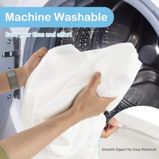 Costway Tri-fold Pack and Play Mattress Topper 38" x 26" Mattress Pad with Carrying Bag image {3}