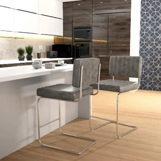 Set of 2 Breuer Metal Counter Height Stools - Hillsdale Furniture image {1}