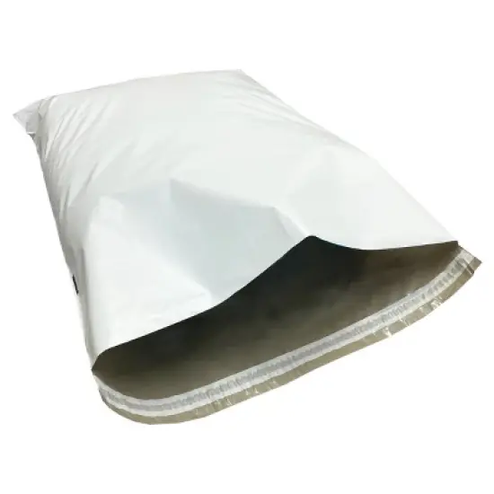 UOFFICE 500 Poly Mailer Bags 19" x 24" - #7 White Self-Sealing Envelopes image {7}