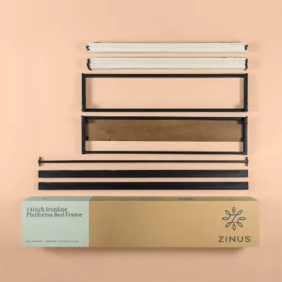 Suzanne Platform Bed Frame without Headboard Black - Zinus image {5}