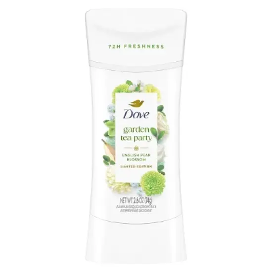 Dove Beauty Advanced Care Limited Edition Garden Tea Party Solid Antiperspirant and Deodorant English Pear Blossom - 2.6oz image {8}