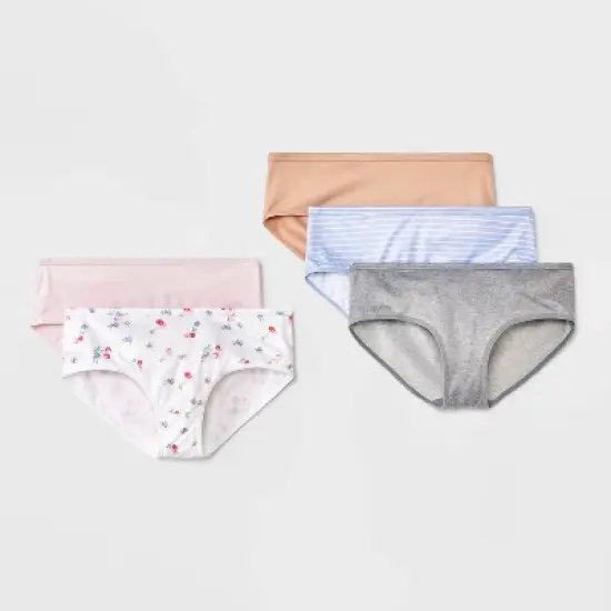 Girls' 5pk 'Cherries' Brushed Microfiber Hipster Underwear - art class&trade; image {4}