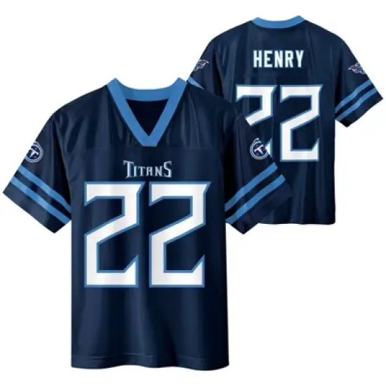 NFL Tennessee Titans Boys' Short Sleeve Henry Jersey image {3}