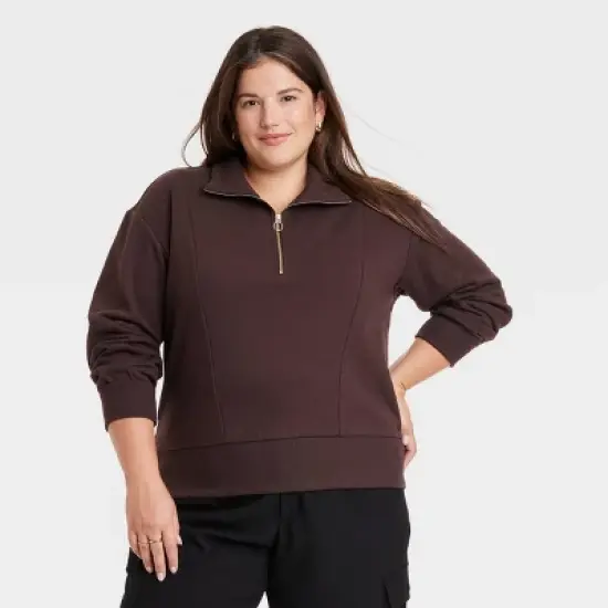 Women's Quarter Zip Sweatshirt - A New Day&trade; image {4}
