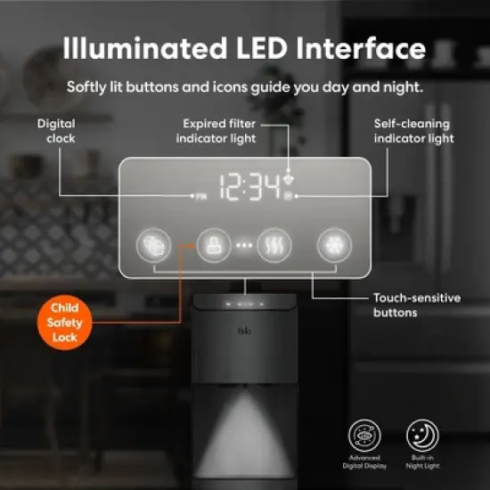 BRIO Moderna 3-Stage Ice Dispenser & Bottleless Water Cooler image {4}