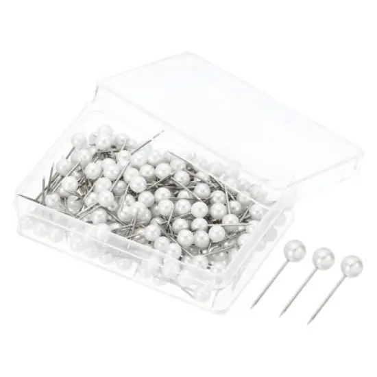 Unique Bargains Round Head Steel Point Push Pins 200 Pcs image {7}