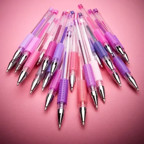 KINGART Gel Pens, Soft Grip, 24 Pink & Purple Tone Colors image {7}