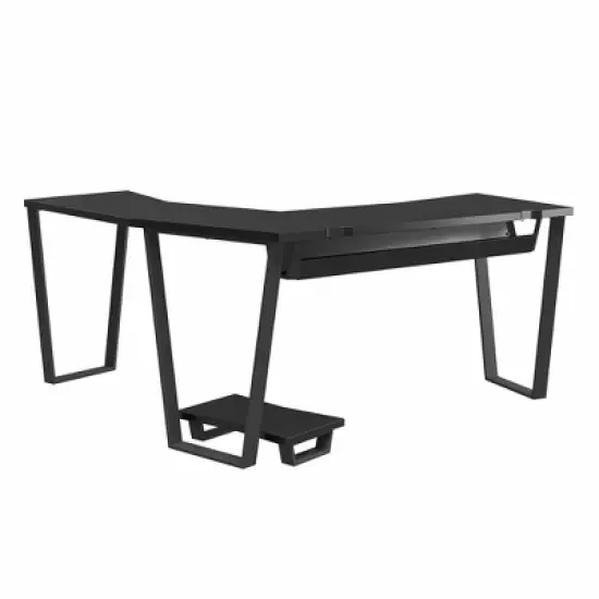 Genesis Gaming L Desk with CPU Stand Black - Ntense image {7}