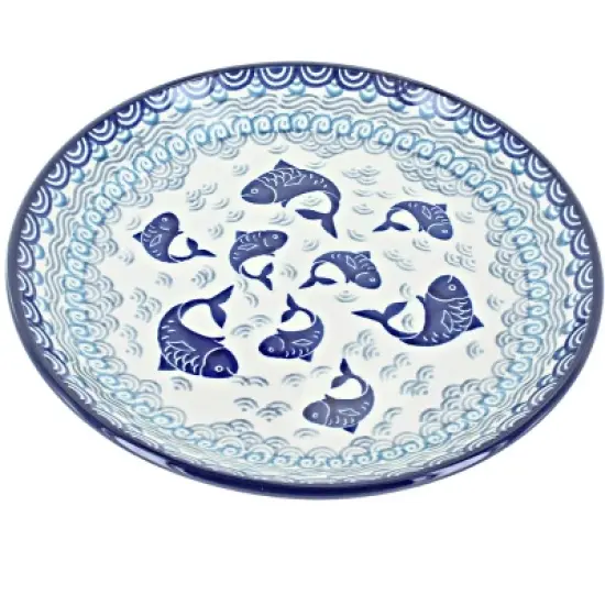 Blue Rose Polish Pottery Ceramika Artystyczna Dessert Plate image {22}