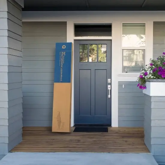 14" Modernista Classic Metal Platform Bed with Headboard Black - Mellow image {2}