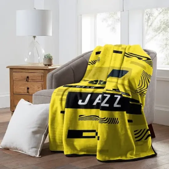 NBA Utah Jazz Digitized 60 x 80 Raschel Throw Blanket image {1}