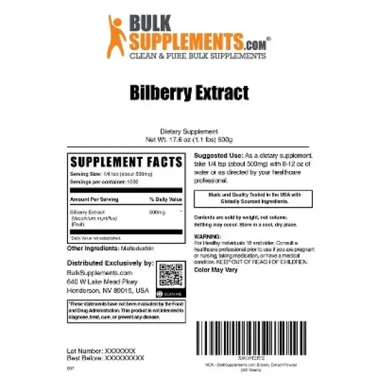 BulkSupplements Bilberry Extract Powder image {5}