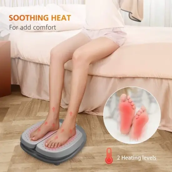 SNAILAX Vibration Foot Massager with Heat - Remote Control & Adjustable image {2}