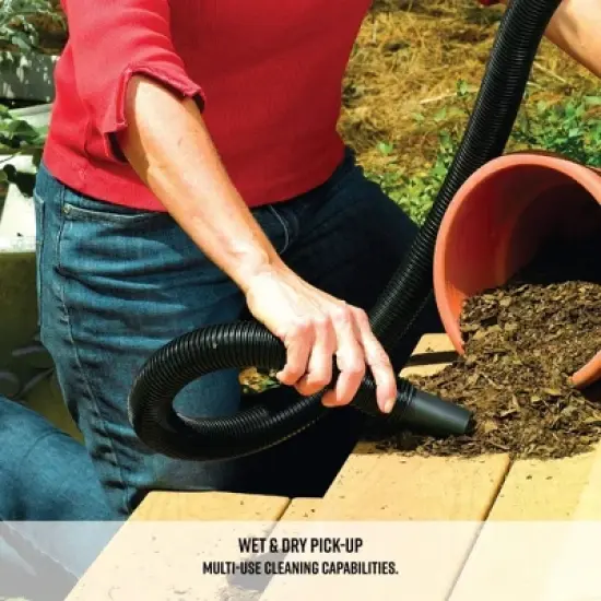 Vacmaster 2.5 Gallon&nbsp;Portable Wet/Dry Shop Vacuum, Blue image {4}