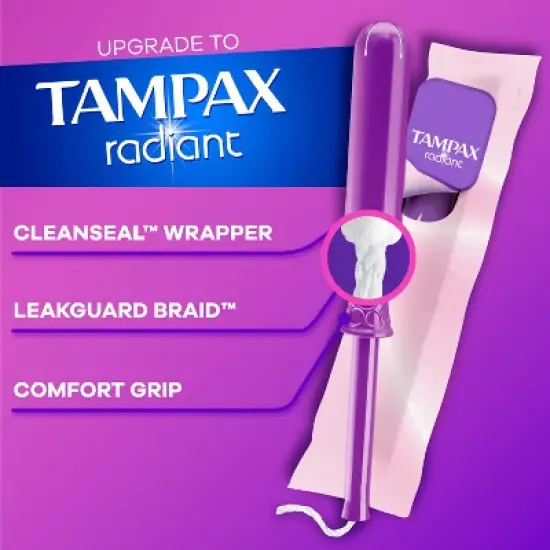 Tampax Tampons - Regular Absorbency - Cardboard - 40ct image {9}