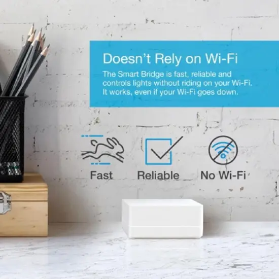 Lutron Cas&eacute;ta Deluxe Smart Dimmer Switch (2 Count) Kit with Cas&eacute;ta Smart Hub P-BDG-PKG2W , White image {5}