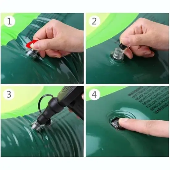 Garvee Inflatable AvocadoPool Float, Summer Pool Raft with 3 Drink Holders,Raft Outdoor Swimming Pool Inflatable Float image {4}