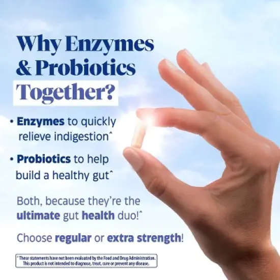 Enzymedica Digest Gold Enzymes and Probiotics Advanced Digestion Extra Strength Digestive and Gut Support Supplement Capsules - 45ct image {8}