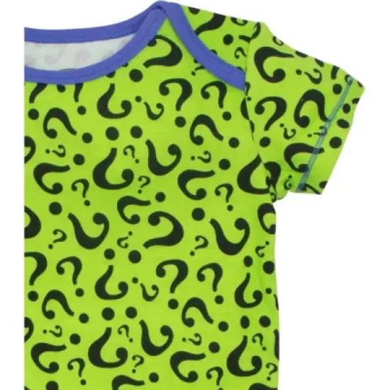 DC Comics Justice League Batman Joker Riddler Newborn Baby Boys 5 Pack Short Sleeve Bodysuits  image {7}