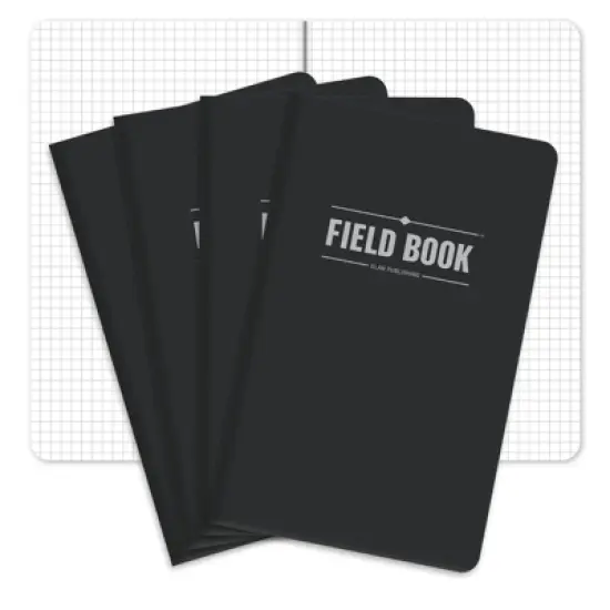 Elan Publishing Company 5 x 8 Field Book Set - Graph Text / Black Cover image {5}