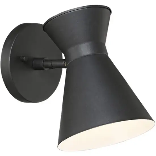 John Timberland Vance 8" High Modern Outdoor Wall Light Fixture Mount Porch House Exterior Outside LED Bulb Swivel Weatherproof Black Metal Deck image {7}