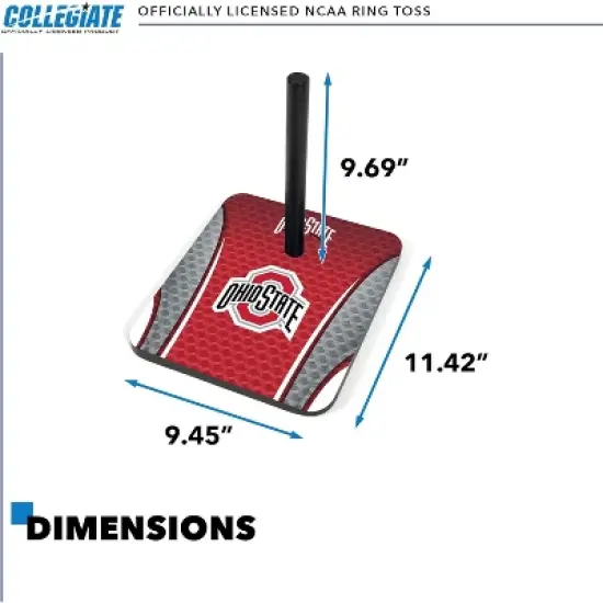 NCAA Ohio State Buckeyes Solid Wood Quoits Toss Game image {2}