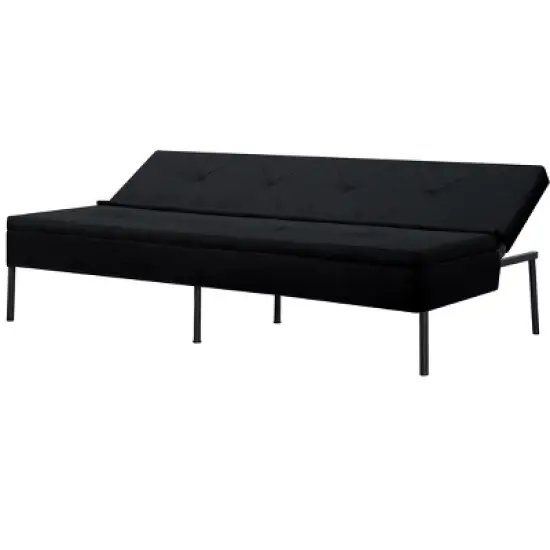 DOMETOUR  Convertible Futon Sofa Bed, Adjustable Back Upholstered Sleeper for Living Room Bedroom Furniture image {3}