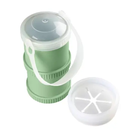 Re-Play 2pk Snack Stack with Trap and Travel Lid - Sage image {5}