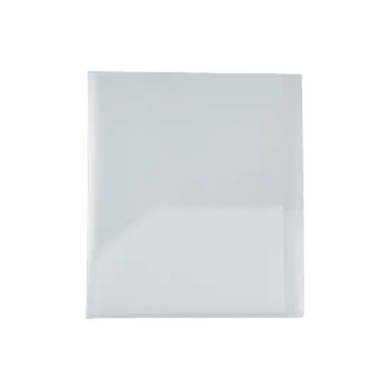 JAM Paper 10-Pocket Heavy Duty Folders Clear 2/Pack (389MP10clb) 389MP10CLB image {4}