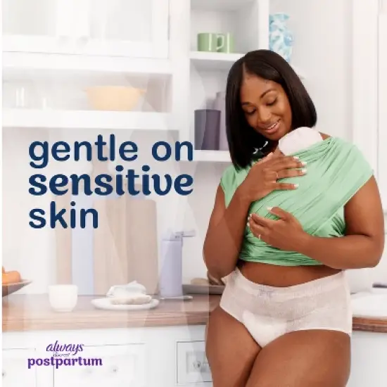 Always Discreet Postpartum Underwear Maxi Pad - Large - 14ct image {7}