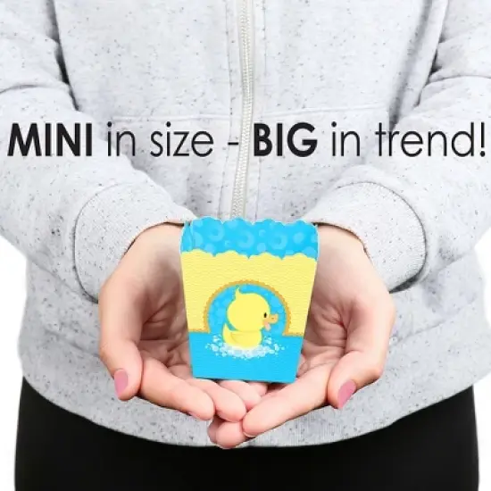 Big Dot of Happiness Ducky Duck - Party Mini Favor Boxes - Baby Shower or Birthday Party Treat Candy Boxes - Set of 12 image {3}