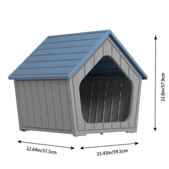 Kumasinova 23" Cat House and Outdoor Cat Shelter with Weatherproof Design,Cat Hideaway for Indoor&Outdoor Use,Durable Cat Furniture for All Seasons image {2}