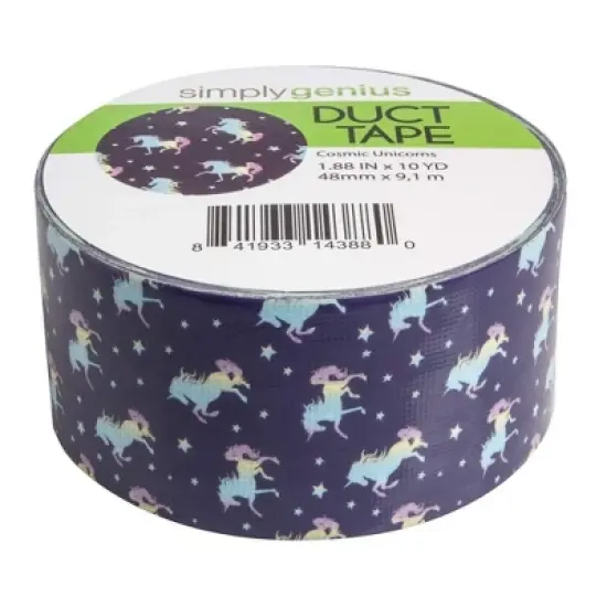 Bright Creations Pattern Duct Tape Heavy Duty - Craft Supplies - Colored Duct Tape - Single Roll 1.88 in x 10 yards (Cosmic Unicorns) image {1}