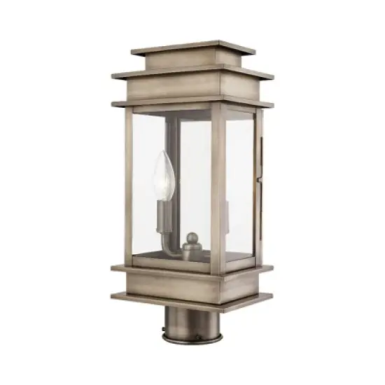 Livex Lighting Princeton 2 - Light Post Light in  Vintage Pewter image {3}
