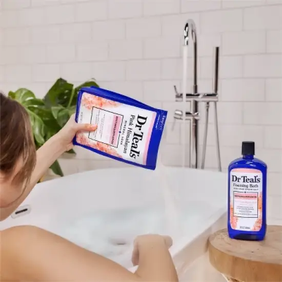 Dr Teal's Epsom Salt Magnesium Soak - Restore & Replenish with Pink Himalayan Mineral - 3 lbs image {3}