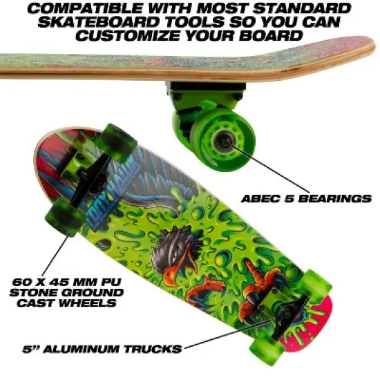 Tony Hawk 31" Cruiser Skateboard- Mad Hawk image {5}