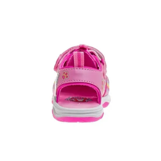 Paw Patrol Everest Skye Light up Summer Sandals - Hook&Loop Adjustable Strap Closed Toe Sandal Water Shoe - Pink (sizes 6-12 Toddler / Little Kid) image {3}