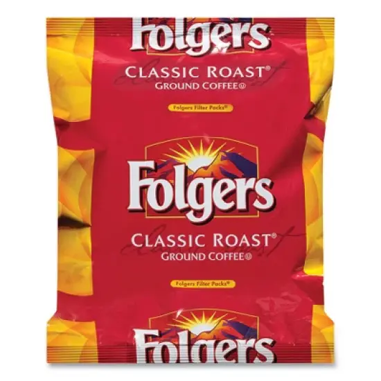 Folgers Coffee Filter Packs, Classic Roast, .9 oz, 10 Filters/Pack, 4 Packs/Carton image {1}