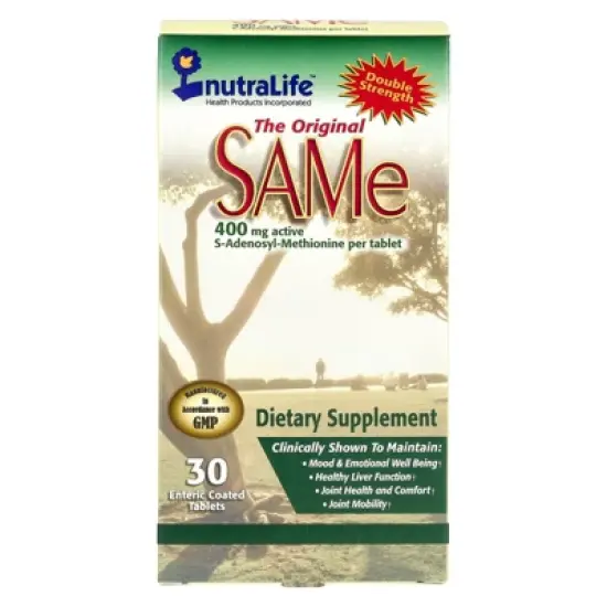 NutraLife SAMe, 400 mg, 30 Enteric Coated Tablets image {3}