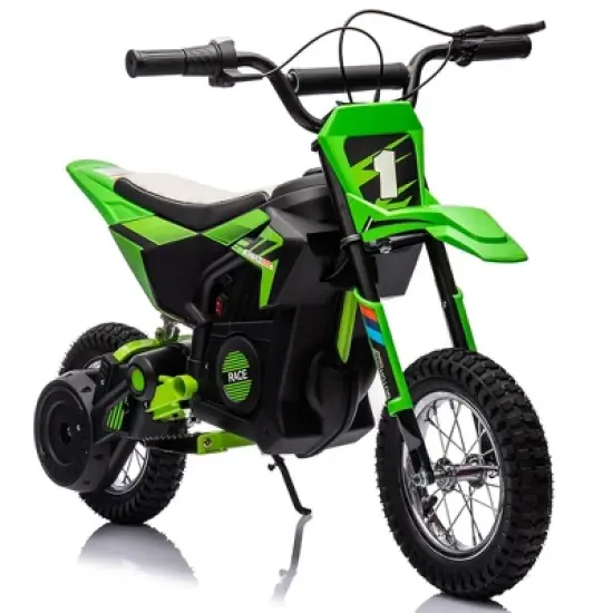 Kids Ride On Electric Motorcycle,250W Motor 13.6MPH Fast Speed Dirt Bike, Off-Road Bike,Twist Grip Throttle, Air-Filled Tires,for Teens image {8}
