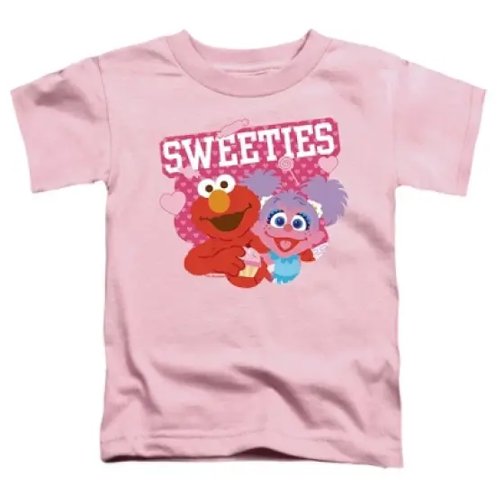 Toddler Boys' Sesame Street Valentine's Day Sweeties Elmo And Abby T-Shirt For Toddler Boys And Girls image {1}