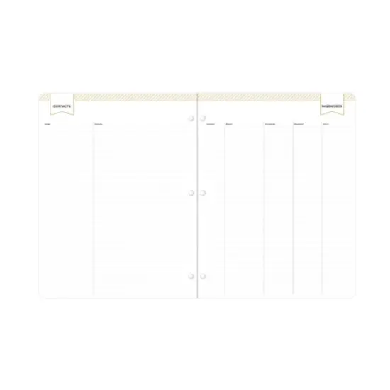 Blue Sky Day Designer Monthly Deluxe Planning Calendar 8.5"x11" Marjorie Floral Clear image {10}