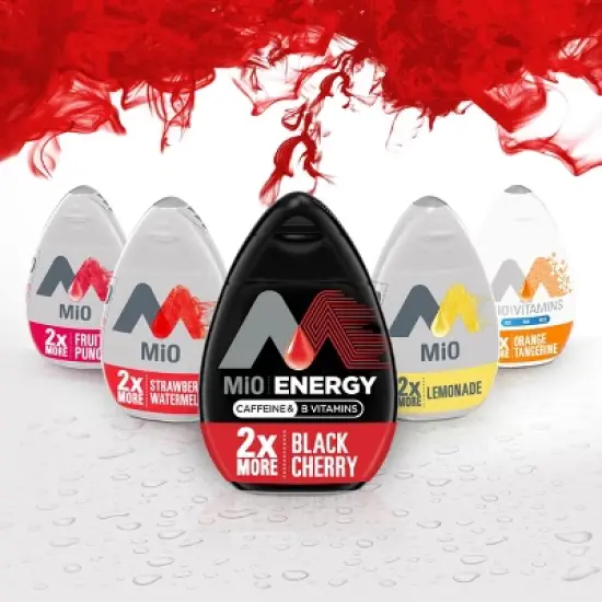 MiO Energy Black Cherry Liquid Water Enhancer - 3.24 fl oz Bottle image {8}