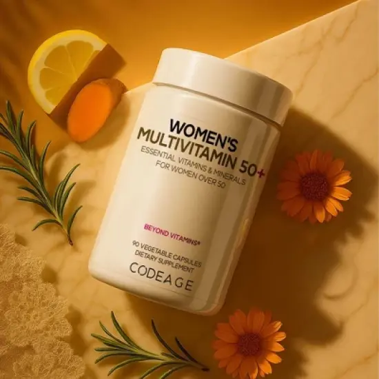 Codeage Women&rsquo;s Multivitamin 50+ supplement - Essential Vitamins for Women Over 50, Minerals, CoQ10, Hyaluronic Acid, Probiotics, 90 Capsules image {3}