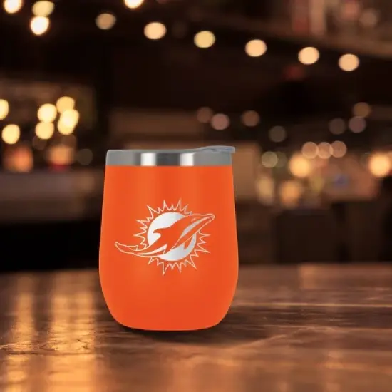 NFL Miami Dolphins 10oz Team-Colored Wine Tumbler image {2}