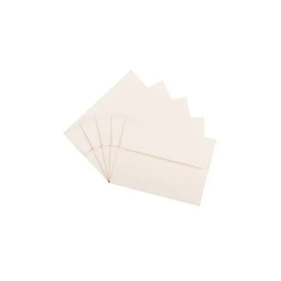 JAM Paper A6 Strathmore Invitation Envelopes 4.75 x 6.5 Natural White Linen 74083 image {2}