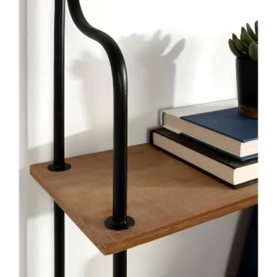 20" x 32" Walters Wood/Metal 3 Tier Shelving Brown - Kate & Laurel All Things Decor image {6}